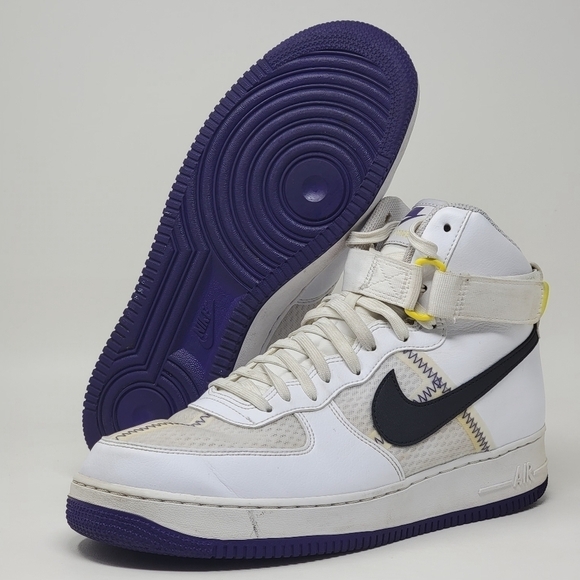 Nike Air Force 1 High \'07 LV8 1 White/Off Noir Purple Men\'s Size 12 CI1117-100 main image 7